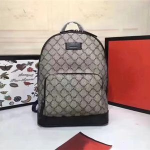 Дизайнерские сумки роскошные рюкзаки из ПВХ холст бежевый печать офиса оленя с покрытием кожи G Средний 427631 рюкзак