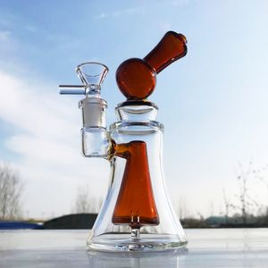 Shisha 6'' Dab Rig Duschsprudler Mini-Bongs Wasserpfeifen Innengewinde mit 14-mm-Glasschale