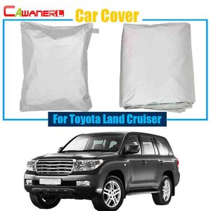Cawanerl SUV Cover Car Anti UV Sun Shield Rain Snow Resistant Protector Cover For Toyota Land Cruiser H220425