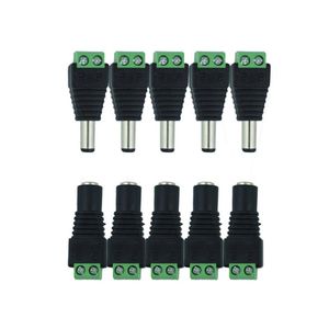 Diğer Aydınlatma Aksesuarları 10 PCS 5.5mm x 2.1mm Jack Socket Kadın Erkek DC Power Fiş CCTV için LED adaptörü Strip Işık Bağlantısı Dönüştürme