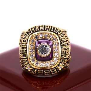 Anel retrô estilo unidade de qualidade adequada, anel de campeonato Lakers, estrela punk, anéis góticos para homens, joias