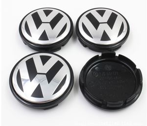 4pcs para tampas centrais do cubo da roda VW 76mm 70mm 56mm 65mm Capas de logotipo de cuba