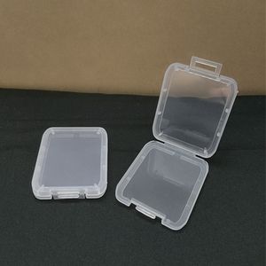 Мини прозрачная пластиковая упаковочная коробка PP Небольшая плоская поперечная пластиковая упаковка для хранения.