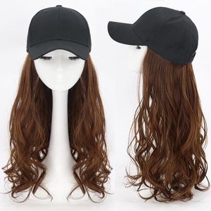 Ball Caps Женская бейсболка новинка Whit Long Wig Nylon Fastener Tap