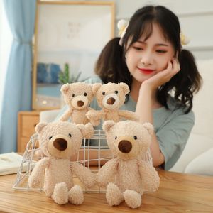20–35 cm großer Teddybär-Plüschpuppen-Spielzeug-Rucksack für Mädchen, verziert mit niedlichem Anhänger, Bären-Schlüsselanhänger, T-Shirt-Rückseite
