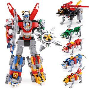 Voltron Defender of the Universe Model 2334pcs Строительный блок кирпичей игрушки Совместимые с 21311 Дети Движение по случаю дня рождения 2400