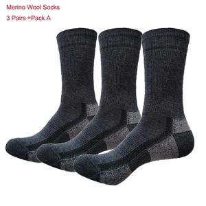 Осень зима мериносовые носки мужские женщины пешие тепловые самые теплые дышащие сопротивления запаха 41-220323