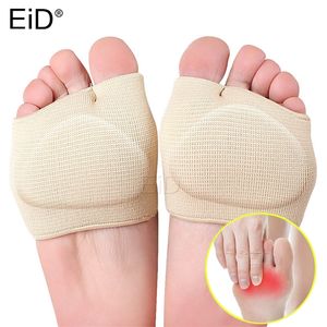 EiD Cuscinetti per maniche metatarsali in silicone Mezza punta Bunion Suola Cuscinetti in gel per avampiede Cuscino Mezzo calzino Supporta Prevenire calli Vesciche 220713