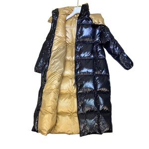 Kadın kış kabarık ceketler moda ceket kaput çıkarılabilir kadın tasarımcı kabarık uzun aşağı paltalı kadın ceket xs-3xl