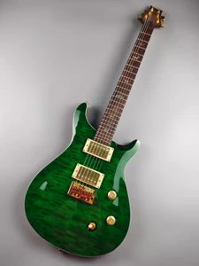 Gitar yeşili büyük çiçek p rs, vücut bir ahşaptır, stokta