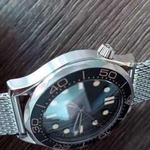 Часы с керамическим безелем NTTD 42 мм No Time to Die Мужские часы Orologio Sapphire Мужские часы с автоматическим механизмом Механические часы Montre de luxe Часы Джеймса Бонда 007 класса люксE8EX