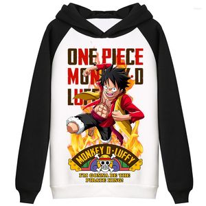 Erkek Hoodies Sweatshirts Parça Hoodie Karikatür Luffy Roronoa Zoro Helikopter Yasası Kapşonlu Külot Ceket Ceket Jumpermen