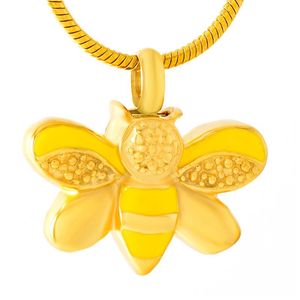 Kolye Kolyeler Farklı Renkli Mücevher Mücevherleri Küller için Külsül Keçi Kremasyon Urn Bal Bee Memoriapendent