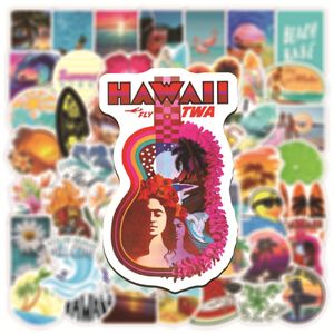 Su geçirmez 10/30/50 adet Yaz Plaj Açık Sörf Hawaii Tatil Çıkartmalar Kaykay Gitar Dizüstü Serin Grafiti Sticker Çıkartması Çocuk Oyuncak Araba Sticker