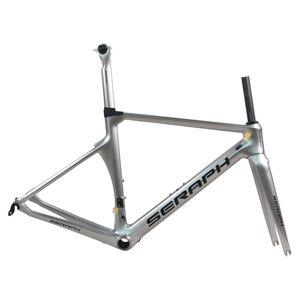 Clearance Electroplated Silver Aero Road Bike Frame TT-X8 Double Bolt Direct Mount Brake Rim Brake Use Quick Release