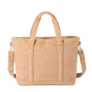 Новые продукты пользовательская мода Доступна разумная цена коричневая экологически чистая сумка для женщин для женщин Sherpa Sate Sag