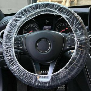 Steering Wheel Covers 10Pcs Durable Car Disposable Clear Universal Case Vehicle Plastic Protector KitSteering