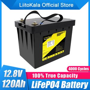 LiitoKala 12V 90Ah 100Ah 120Ah LiFePO4 Battery 12.8V Power Battery 3000 Cycles For RV Camper Golf Cart Off-Road Off-Grid Solar Wind