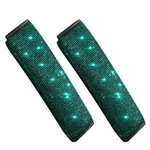 Крышка рулевого колеса Emerald Green Car Cover Accessories Женщины Bling стразам набор интерьера