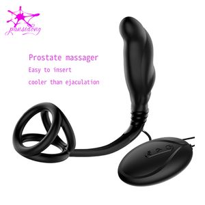 Анальный вибратор Big Butt Plug Prostate Massage Sexy Sexy Aid Gays Toys Sexyyshop BDSM Set Silicone Strapon Dildo для мужчин Sexyetoys