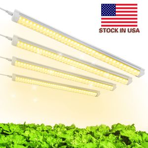 ABD LED LED IN LIGHT 2FT Tam Spektrum LEDS fikstürü 20W Yüksek Çıkış Bitki Aydınlatma Fikstürü Zamanlama Güneş Işığı Değiştirme Kapalı Bitkiler için Büyüyen Işıklar 20 Paket