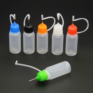 500Pcs 10ml Plastic Squeezable Needle Bottles Eye Liquid Dropper Sample Drop Can Be Glue Applicator Refillable Vail