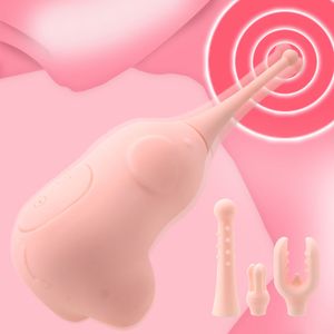 Seksi Mağaza Yetişkin Yapay Penis Masturbator Yüksek Frekans 10 Modları Sevimli Fil Vibratör Vajina G-Spot Klitoris Stimülatörü