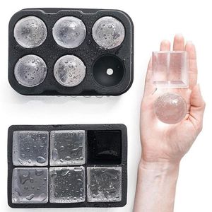 Kitchen Tools Big Ice Cube Coolers Tray Mold Box Food Grade Silicone Maker Moulds Large Square Ice Diy Bar Pub-Kitchen Accessories Gadgets SN4534
