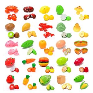 Дети режущие музыкальные овощи фрукты еда Притворяется, что игра в пластиковые игрушки для вечеринок ранняя эон детские игрушки Toys Bulk 220725
