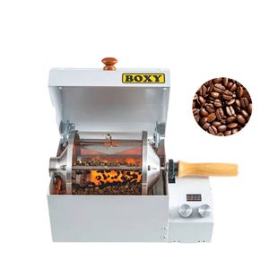 Kommerzielle Kaffeebohnen-Röstmaschine, 400 g Kapazität, Bohnen-Backmaschine, Edelstahl-Kaffeeröster