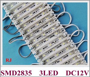 İşaret Kanalı harfleri için LED Işık Modülü SMD 2835 DC12V 3 LED 1.5W IP68 Epoksi Reçine Su Geçidi 78mmx12mm Fabrika Fiyatı