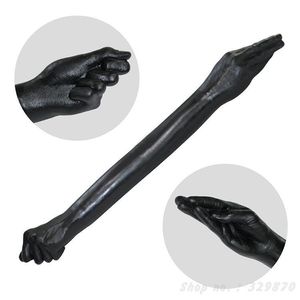 Супер длинная кулака фаллоимитатор 65 см. Большой фистинг черный двойной конец сексуальные игрушки для женщины -лесбиянок Огромный анальный пенис.