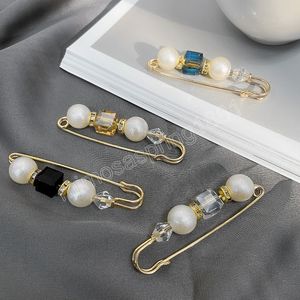 Moda Inci Broşlar Pins Kadınlar Için Elbise Anti-glare Rhinestone Dekorasyon Toka Broche Pin Başörtüsü Pins Aksesuarları Hediye