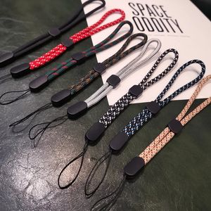 Long and Short Braid Phone Lanyard Necklace Wrist Strap for Iphone Huawei Redmi Xiaomi Samsung Camera GoPro String Holders