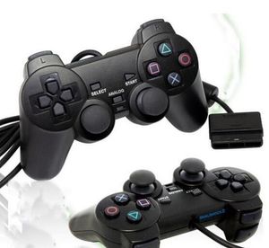 2018 Sıcak Satış Kablolu Kontrol Cihazı için PS2 Çift Titreşim Joystick Gamepad Oyun Kontrol Playstation için