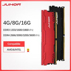 JUHOR Ram Bellek DDR3 8G 4G 1866MHz 1600MHz DDR4 8G 16G 2666 3000 32000MHz Masaüstü Bellek Udimm 1333 dimm standı AMD/intel