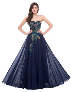 Платья для вечеринок XunyAng, винтажное длинное вечернее платье без бретелек с вышивкой павлина, 5 цветов, Vestidos De Noche 2022, свадебная церемония