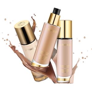 Newest 8 Colors 30ml Long Lasting Liquid Foundation BB Cream Whitening Nutritious Brighten Full Coverage Concealer Face Make Up Foundations Cosmetics ZL0874