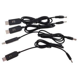USB-линия повышения мощности от 5 В до 9 В/12 В постоянного тока, кабель-адаптер повышающего преобразователя, 2,1x5,5 мм, вилка 3,5*1,35 мм