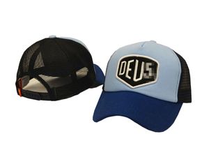 2022 yeni Deus Ex Machina Baylands Trucker snapback Cap siyah MOTOSİKLET örgü beyzbol şapkası spor lüks ekim Basketbol Şapkası ayarlanabilir kemik H4