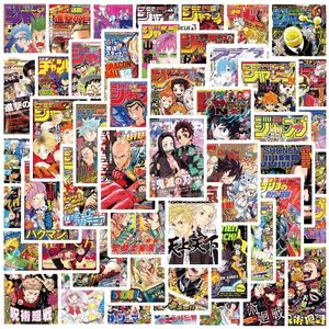 50pcs süper havalı klasik Japon anime poster koleksiyonu grafiti çıkartmaları Moto Bavul Dizüstü Dizüstü Çıkarma Toptan