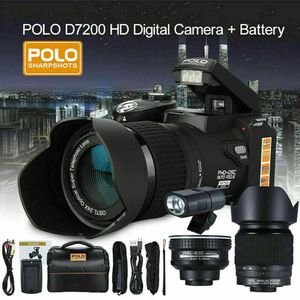 Цифровые фотоаппараты Профессиональная камера Full HD с автофокусом и 3 объективами, переключаемая внешняя вспышка Digital
