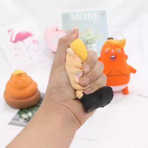 Präsident Donald Trump Stress Squeeze Ball Jumbo Squishy Spielzeug Neuheit Druckentlastung Puppe PU Squeeze Fun Witz Prop Geschenk für Kinder Geschenk EE