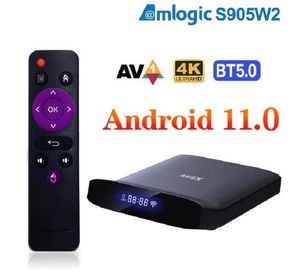 A95X W2 Android 11 Smart TV Box Amlogic S905W2 4GB 64GB Support 5G Wifi 4K 60fps VP9 BT5.0 Youtube Media Player 2G 16G VS X96 MAX ULTRA X98 PLUS TANIX X4