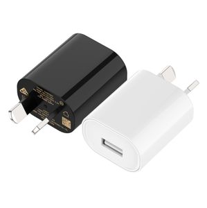 5V 1A 2A Duvar Şarj Cihazı USB Seyahat Moblie Telefon AU AC Plug Güç Adaptörü Akıllı Telefon İçin