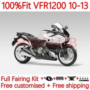 Honda VFR1200F Crosstourer için Enjeksiyon Gövdesi VFR 1200 RR CC F 10-13 15NO.63 VFR1200X VFR-1200 VFR1200 10 11 12 13 VFR1200RR 2010 2011 2012 2013 OEM FAZARLI BEYAZ