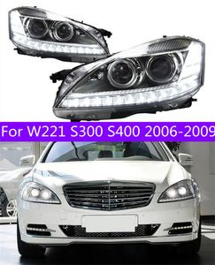 W221 2006-2009 S300 S400 LED ön far değiştirme DRL Gündüz Işığı