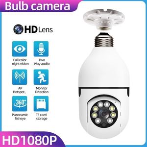 1080p kablosuz gözetim kamerası otomatik izleme ip kamera wifi ptz gece vizyonu CCTV kamera güvenlik monitörü E27 arayüzü