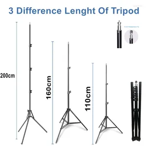 1-2m Tripod Pography Lighting Stand For Camera Professional Tripods Adjustable Tiktok Po Studio Flashes Loga22