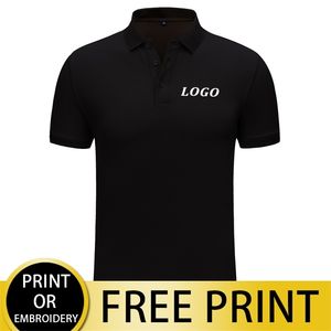 Рубашка Polo Custom Printed Brand Image Text Text 6 Colors Компания Travel Design Top 220712